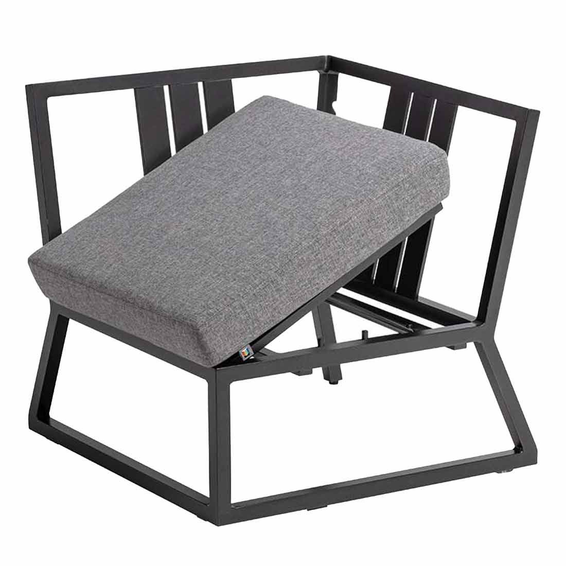 Kettler Ocean Skid Dininglounge Tisch 160x95cm Aluminium/Olefin