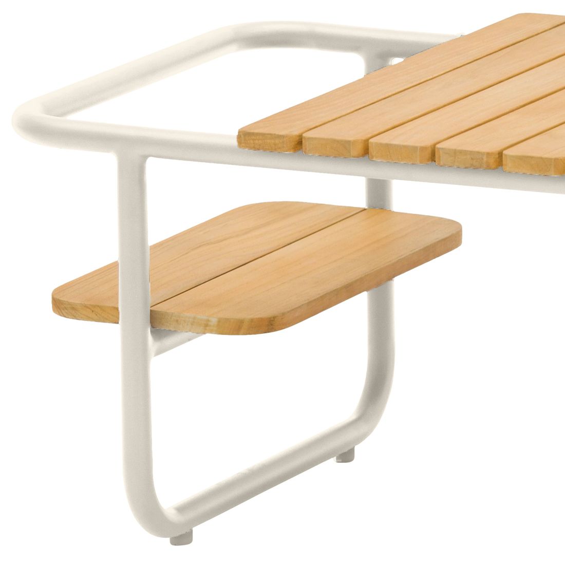 Zebra Somerset Loungetisch Aluminium/Teak