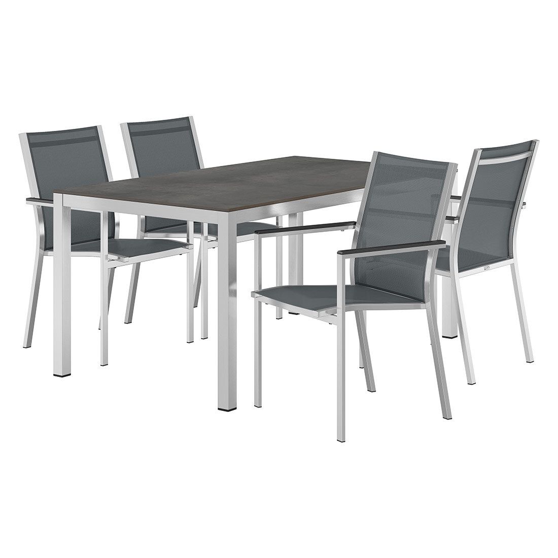 Stern Cardiff Gartenmöbel-Set M (4 Plätze) mit OUTLIV. Tisch 160x90cm