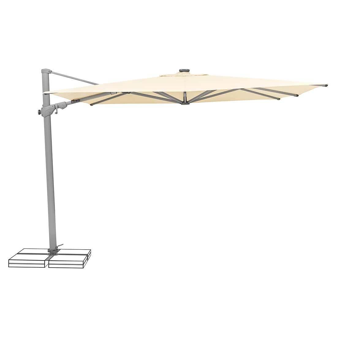 Suncomfort Varioflex Solar LED Ampelschirm 300x300cm