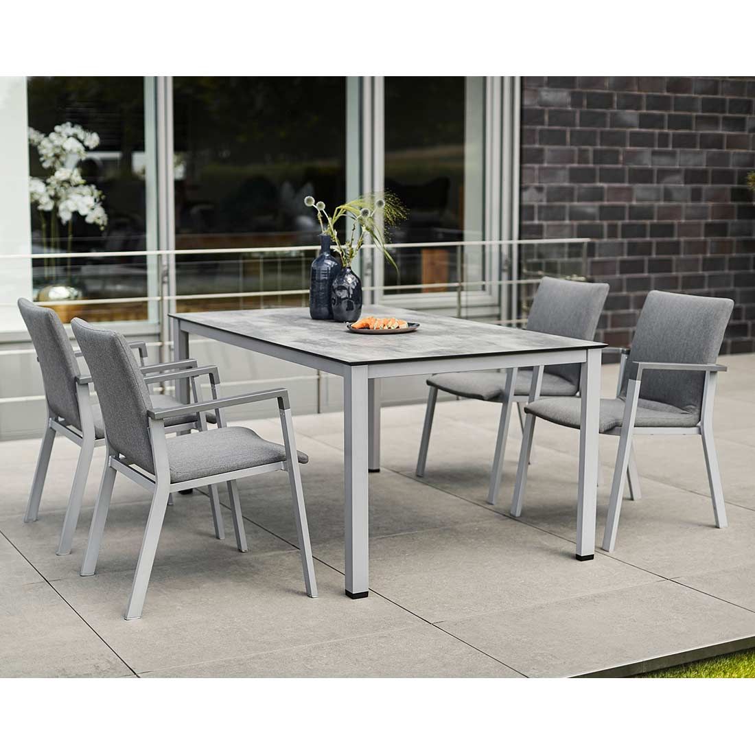 Kettler Rasmus Gartenmöbel-Set M (4 Plätze) Tisch 160x95cm