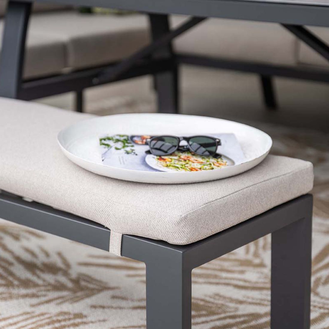 Garden Impressions Vasano Dininglounge Tisch 150x80cm Aluminium/Polyester