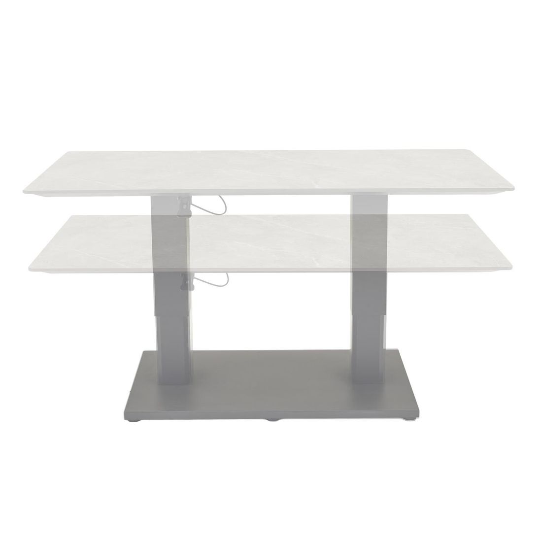 LC Garden Como Lifttisch 140x80cm Aluminium/Sinterstone