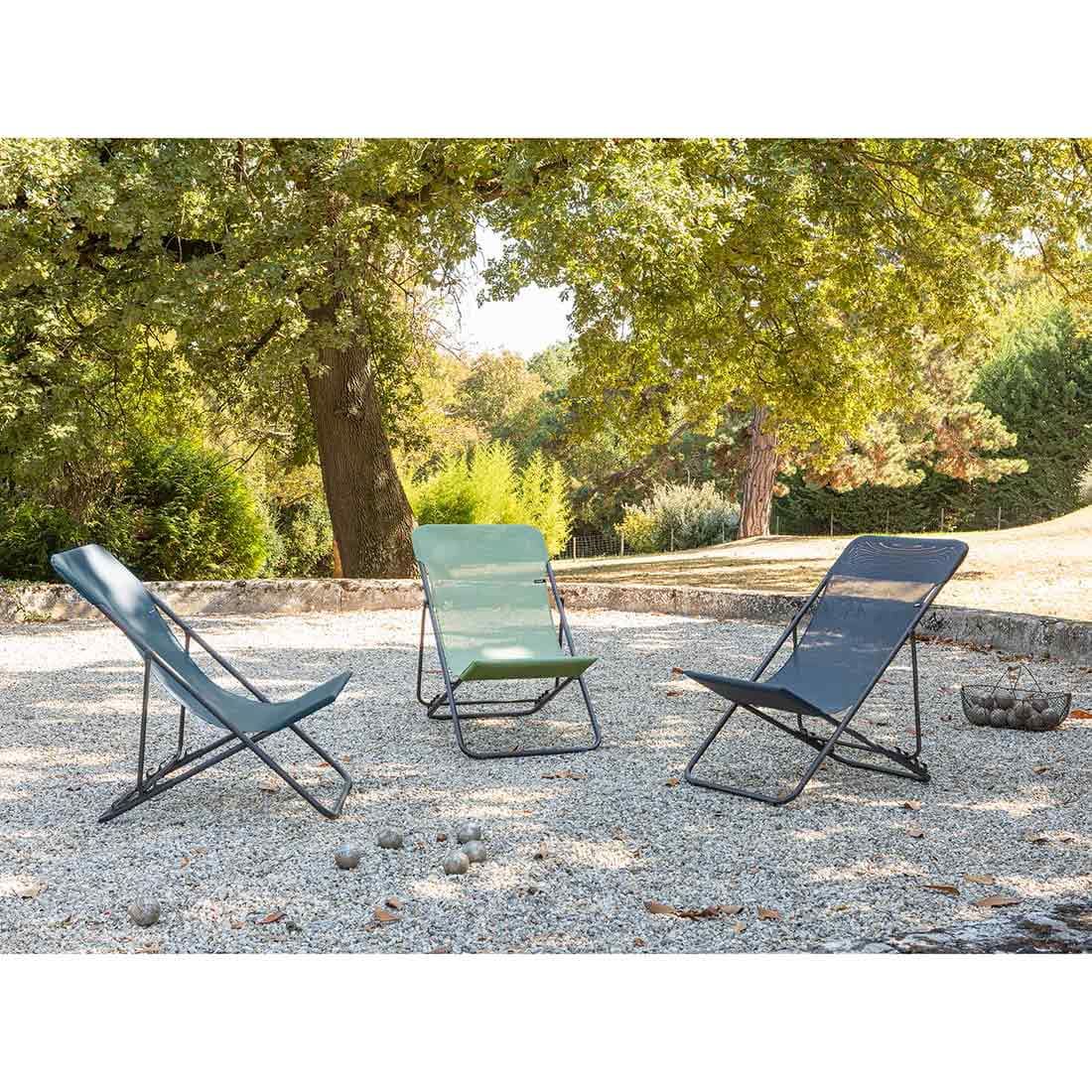 Lafuma Helio XL Liegestuhl Stahl/Velio®