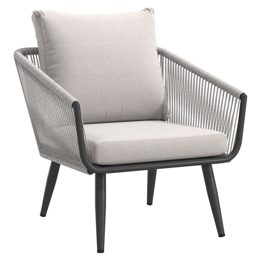 OUTLIV. Alex Loungeset inkl. Loungetische Aluminium/Rope/Olefin