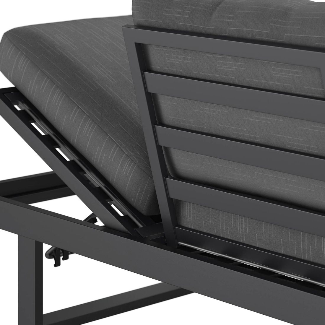 OUTLIV. Atlanta Dininglounge verstellbar Tisch 160x90cm Aluminium/Olefin