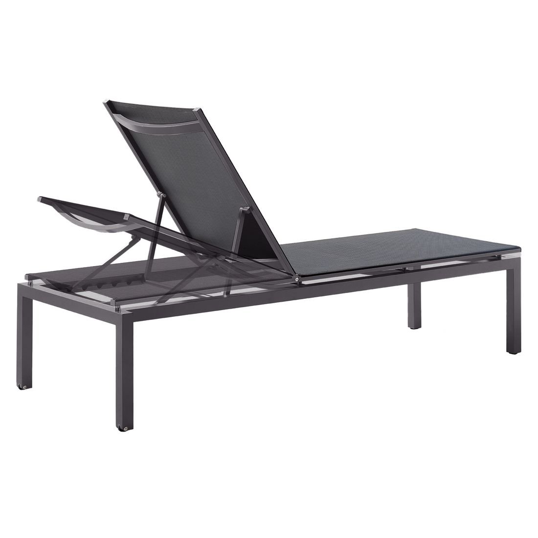 Sieger Brest Gartenliege verstellbar Aluminium/Textilux