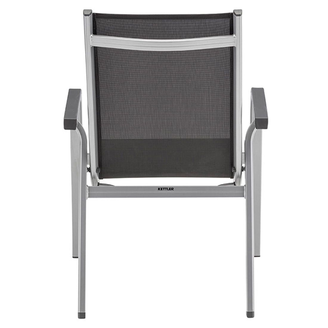 Kettler Basic Plus Stapelsessel-Set Aluminium/Textilene