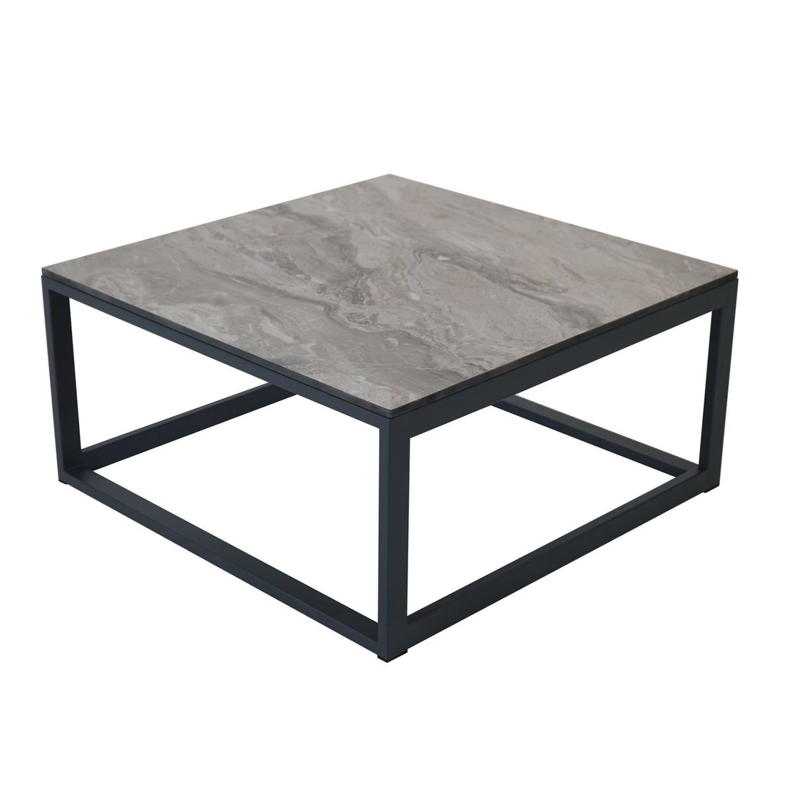 OUTLIV. Miami Loungetisch 78,5x78,5cm Aluminium/HPL