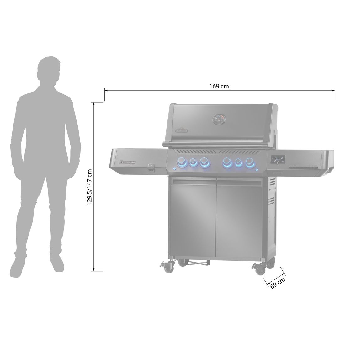 Napoleon Phantom Prestige 500 Connected Gasgrill mit Edelstahl-Rosten