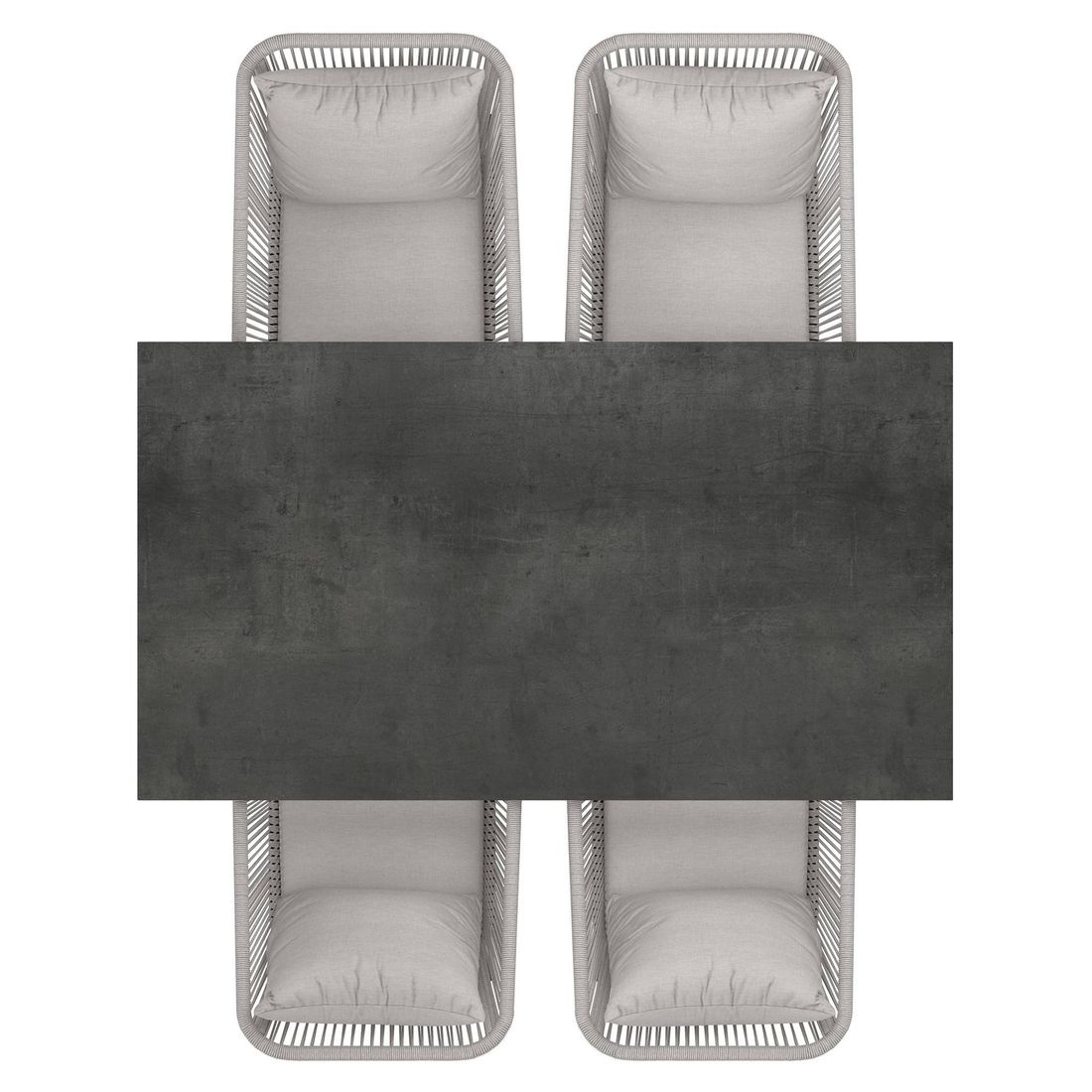 OUTLIV. Alex Gartenmöbel-Set M (4 Plätze) Tisch 160x90cm
