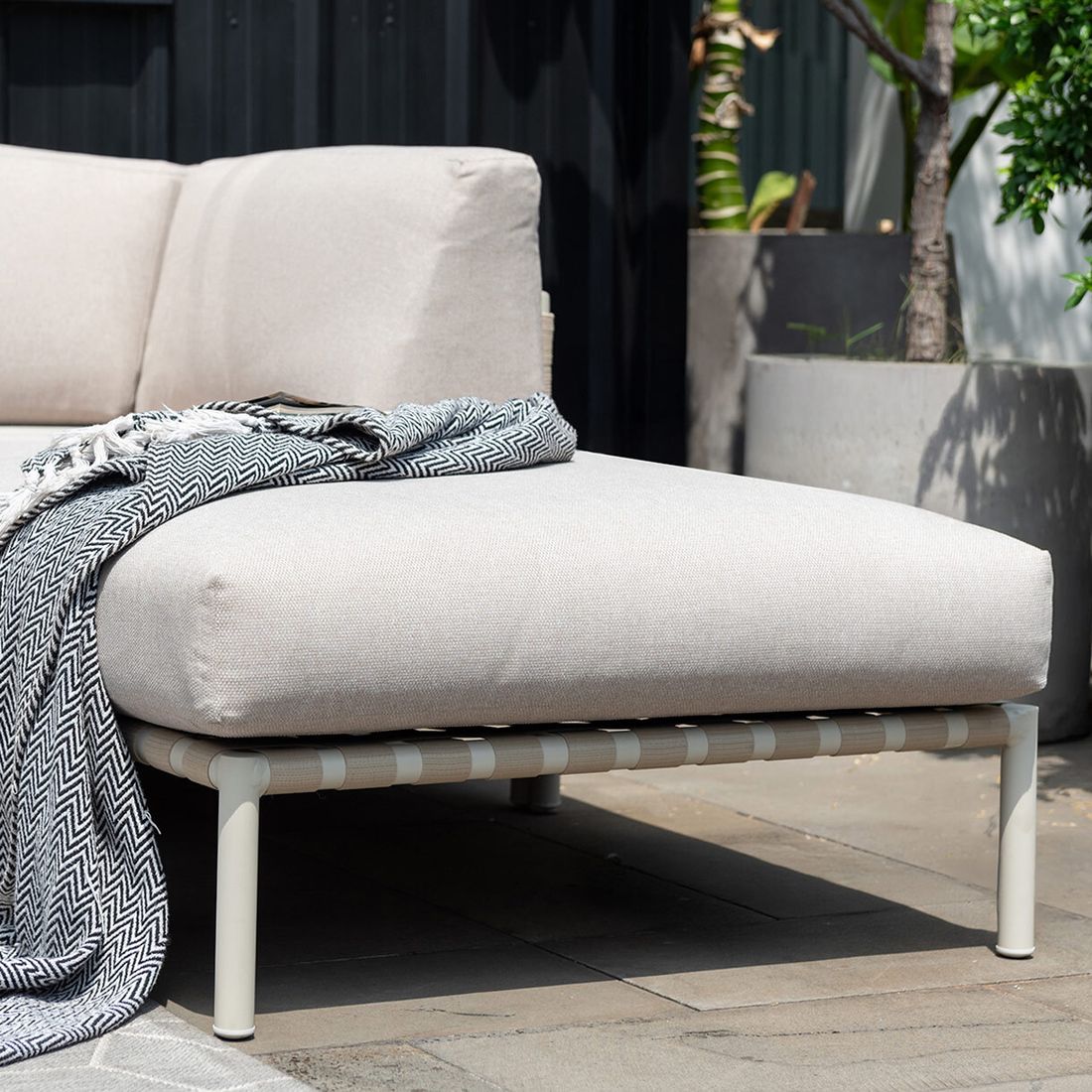 LifestyleGarden Horizon Loungeset inkl. Loungetisch Aluminium/Rope/Olefin