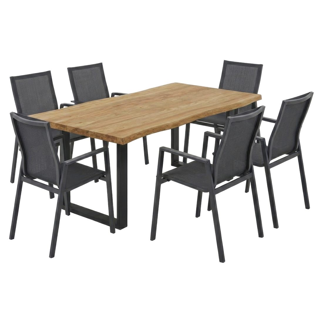 Siena Garden Gartenmöbel-Set L (6 Plätze) mit OUTLIV. Tisch 200x100 cm