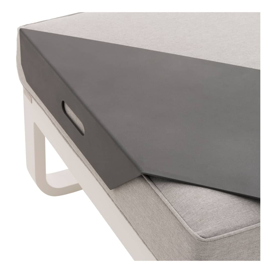 OUTLIV. Ecktablett für Hocker 90,5x35 cm Aluminium