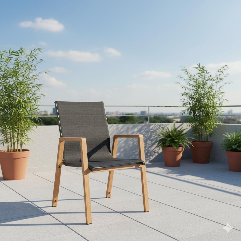 Siena Garden Catania Stapelsessel Aluminium/Ranotex