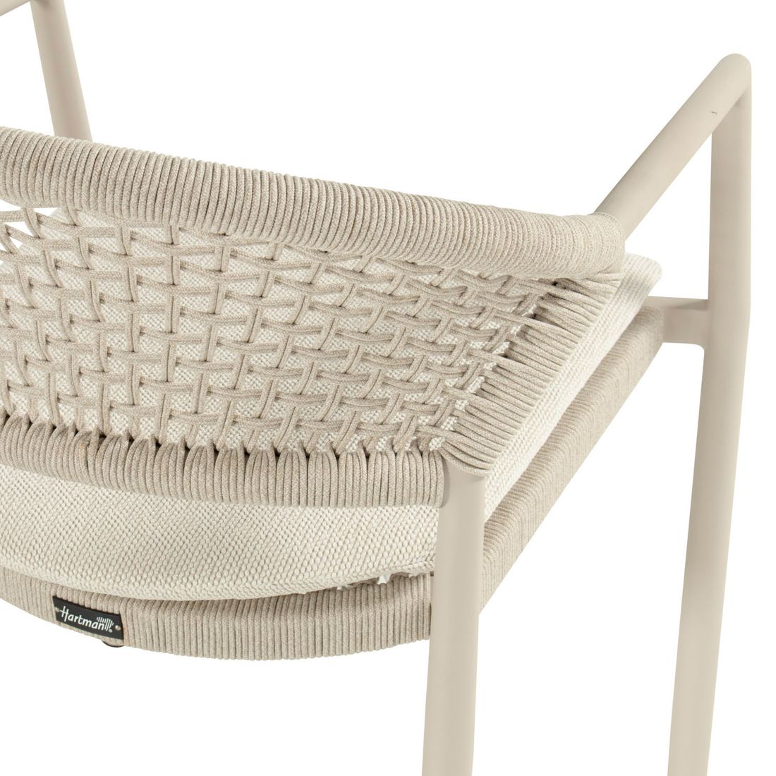 Hartman Taragona Stapelsessel Aluminium/Rope mit Sitzkissen
