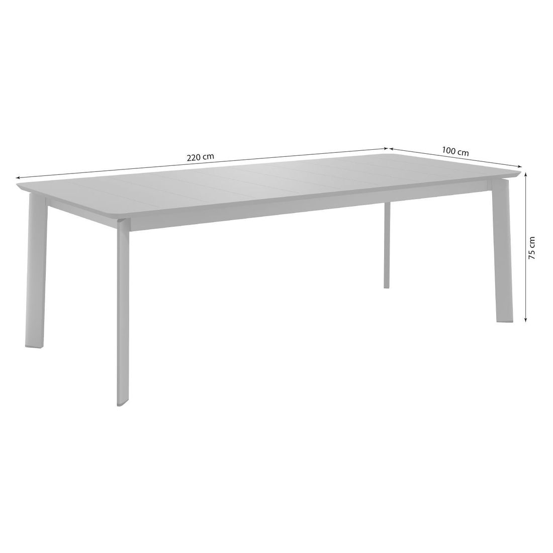 LC Garden Sunrepo Gartenmöbel-Set XL (8 Plätze) mit OUTLIV. Tisch 220x100cm