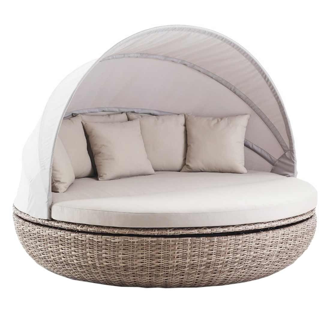 Domus Ventures Cardiff Loungeinsel Halbrundgeflecht/Olefin