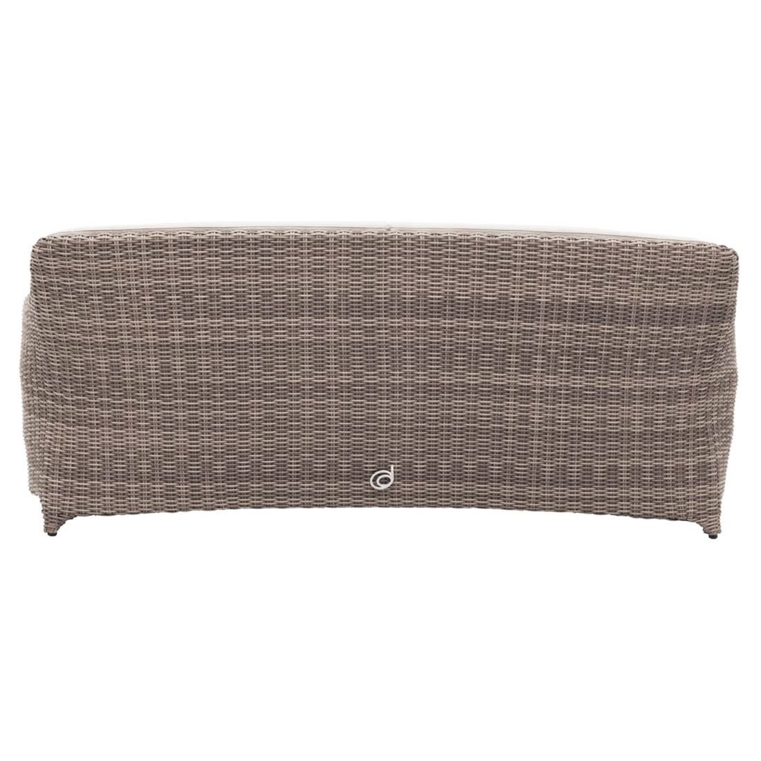 Domus Ventures Luxor Gartensofa Halbrundgeflecht/MarinaPlus