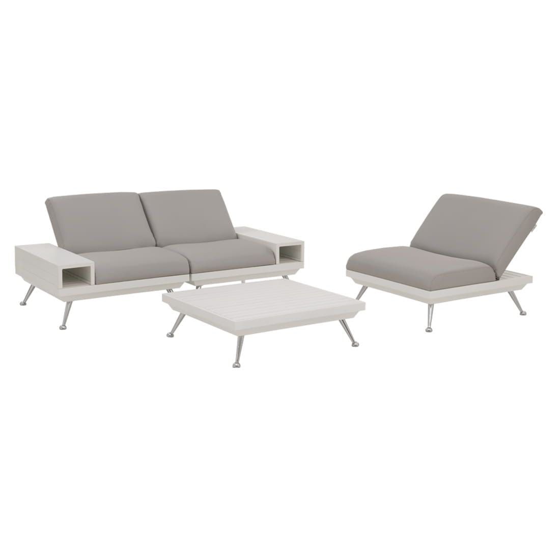 Domus Ventures Nassau Kaffeetisch Aluminium