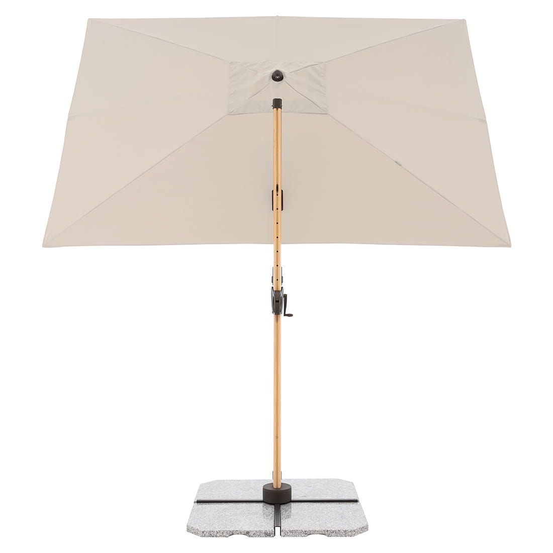 Doppler Alu-Wood Ultra Ampelschirm 300x220cm Holzoptik/Aluminium