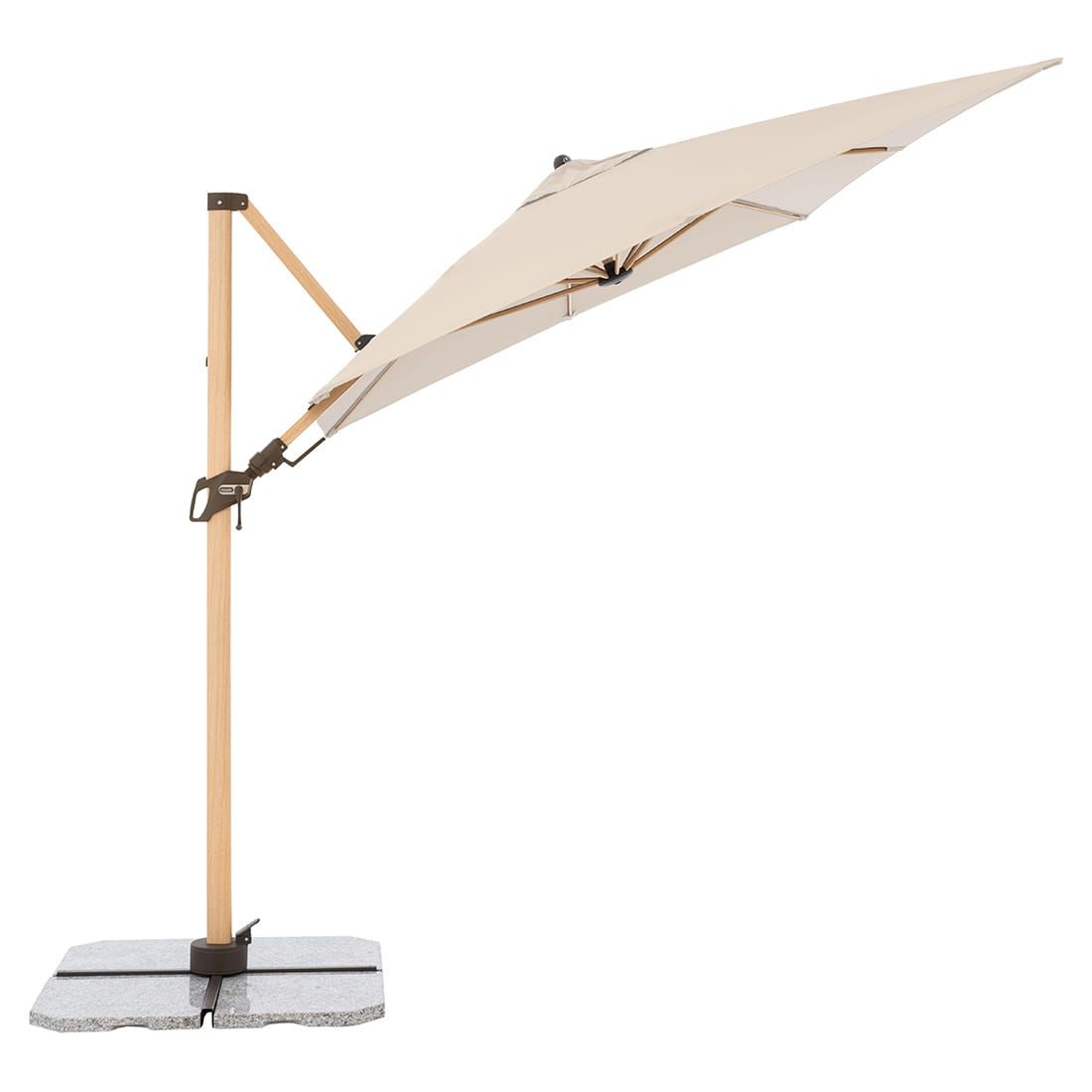 Doppler Alu-Wood Ultra Ampelschirm 300x220cm Holzoptik/Aluminium