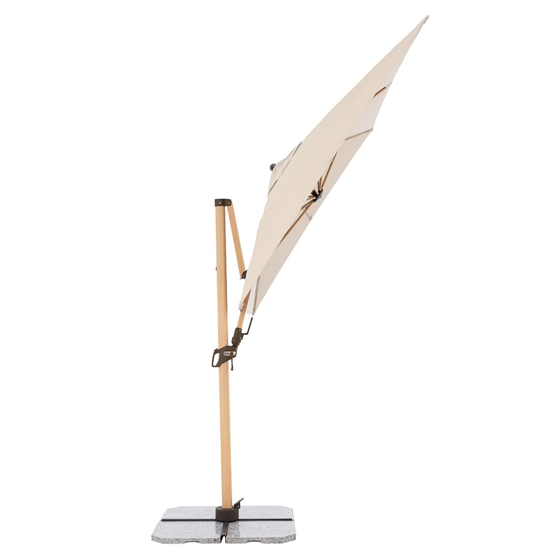 Doppler Alu-Wood Ultra Ampelschirm 300x220cm Holzoptik/Aluminium