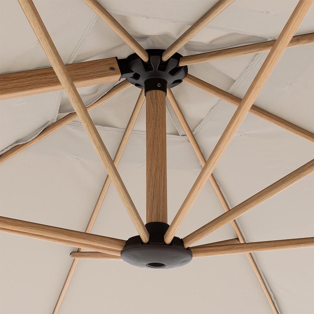 Doppler Alu-Wood Ultra Ampelschirm 300x220cm Holzoptik/Aluminium
