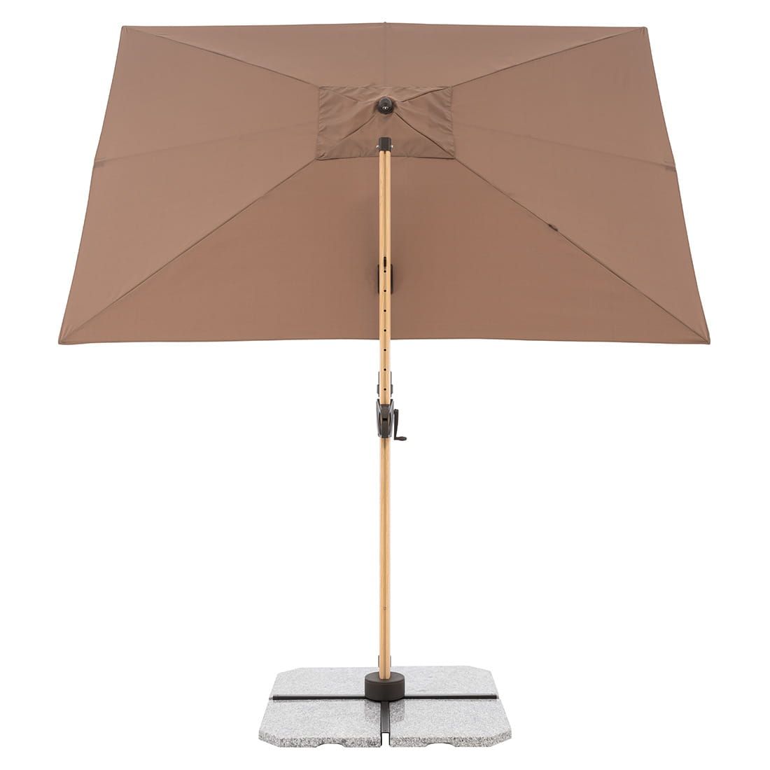 Doppler Alu-Wood Ultra Ampelschirm 300x220cm Holzoptik/Aluminium