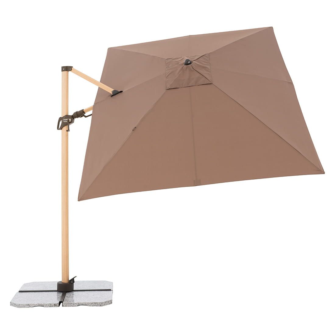 Doppler Alu-Wood Ultra Ampelschirm 300x220cm Holzoptik/Aluminium