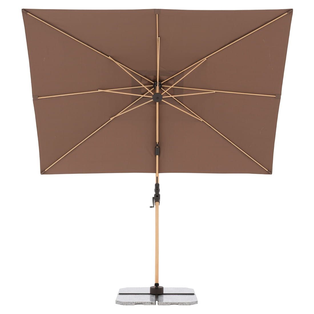 Doppler Alu-Wood Ultra Ampelschirm 300x220cm Holzoptik/Aluminium