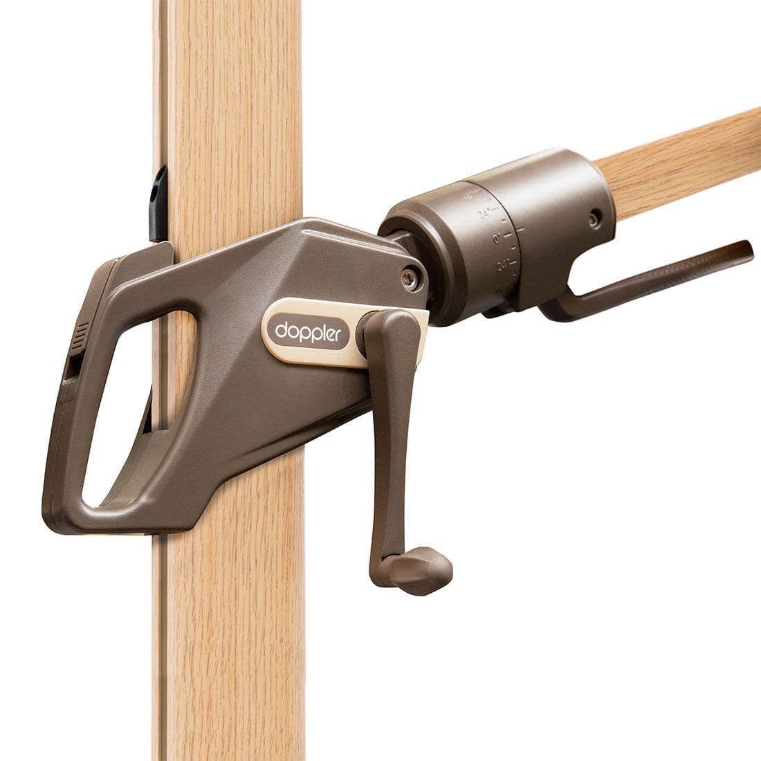 Doppler Alu-Wood Ultra Ampelschirm 300x220cm Holzoptik/Aluminium