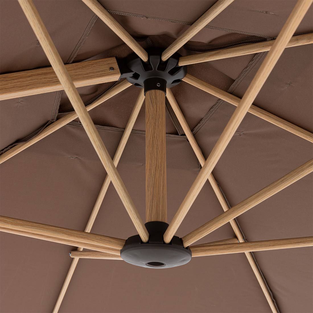 Doppler Alu-Wood Ultra Ampelschirm 300x220cm Holzoptik/Aluminium