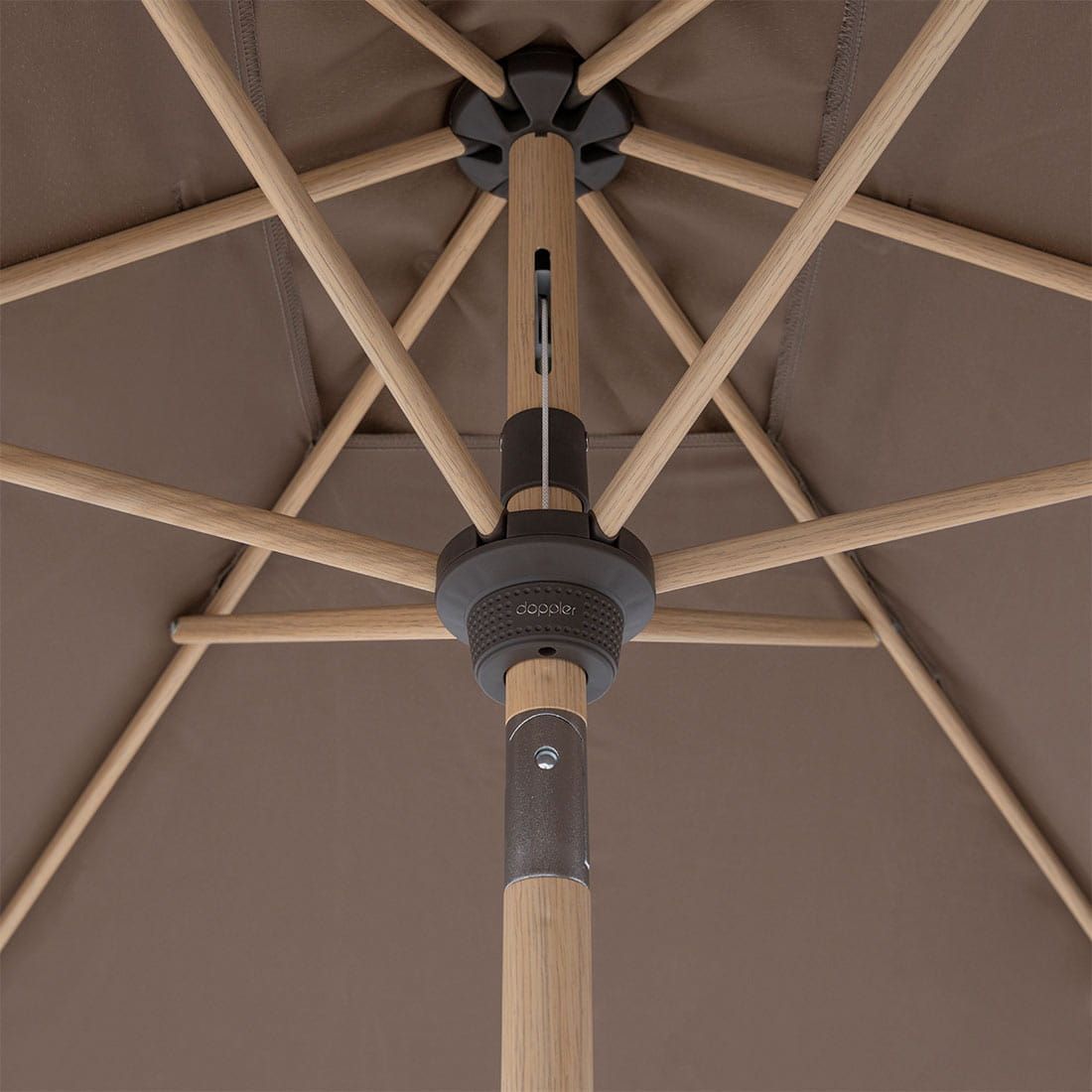 Doppler Alu-Wood Ultra Mittelstockschirm 210x140cm
