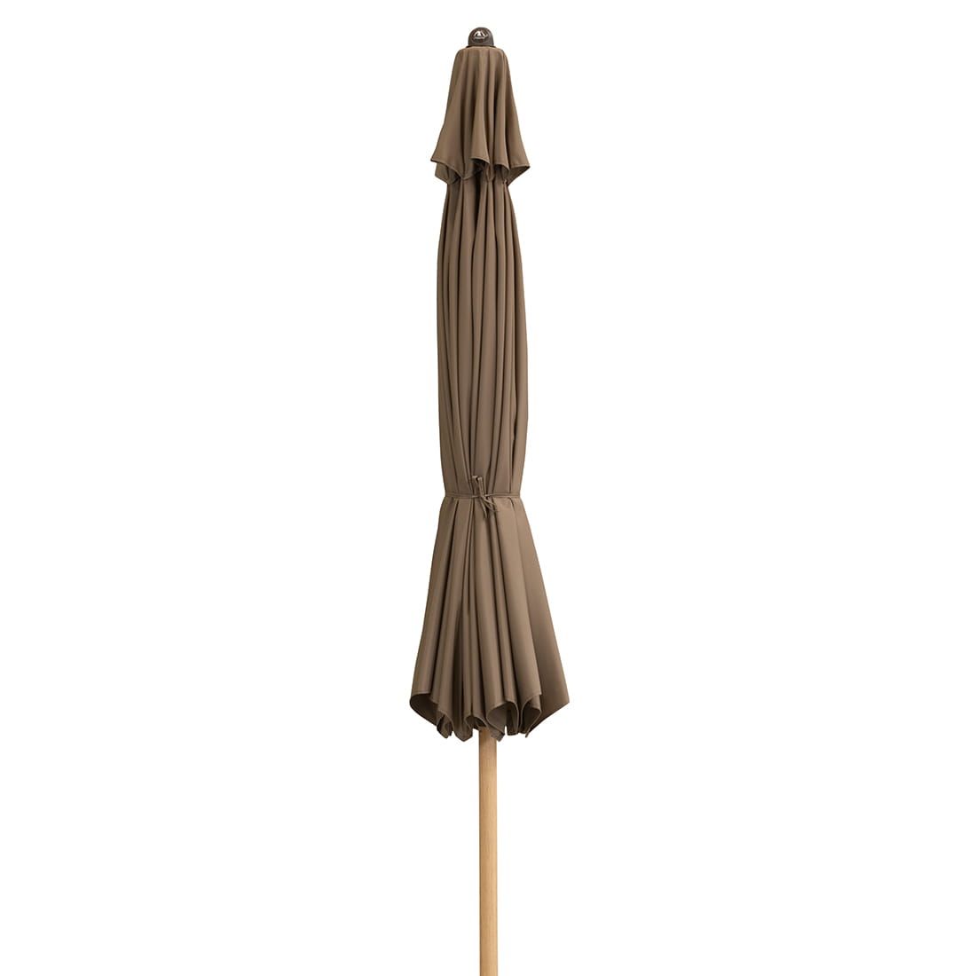 Doppler Alu-Wood Ultra Marktschirm Ø350cm Aluminium/Holzoptik