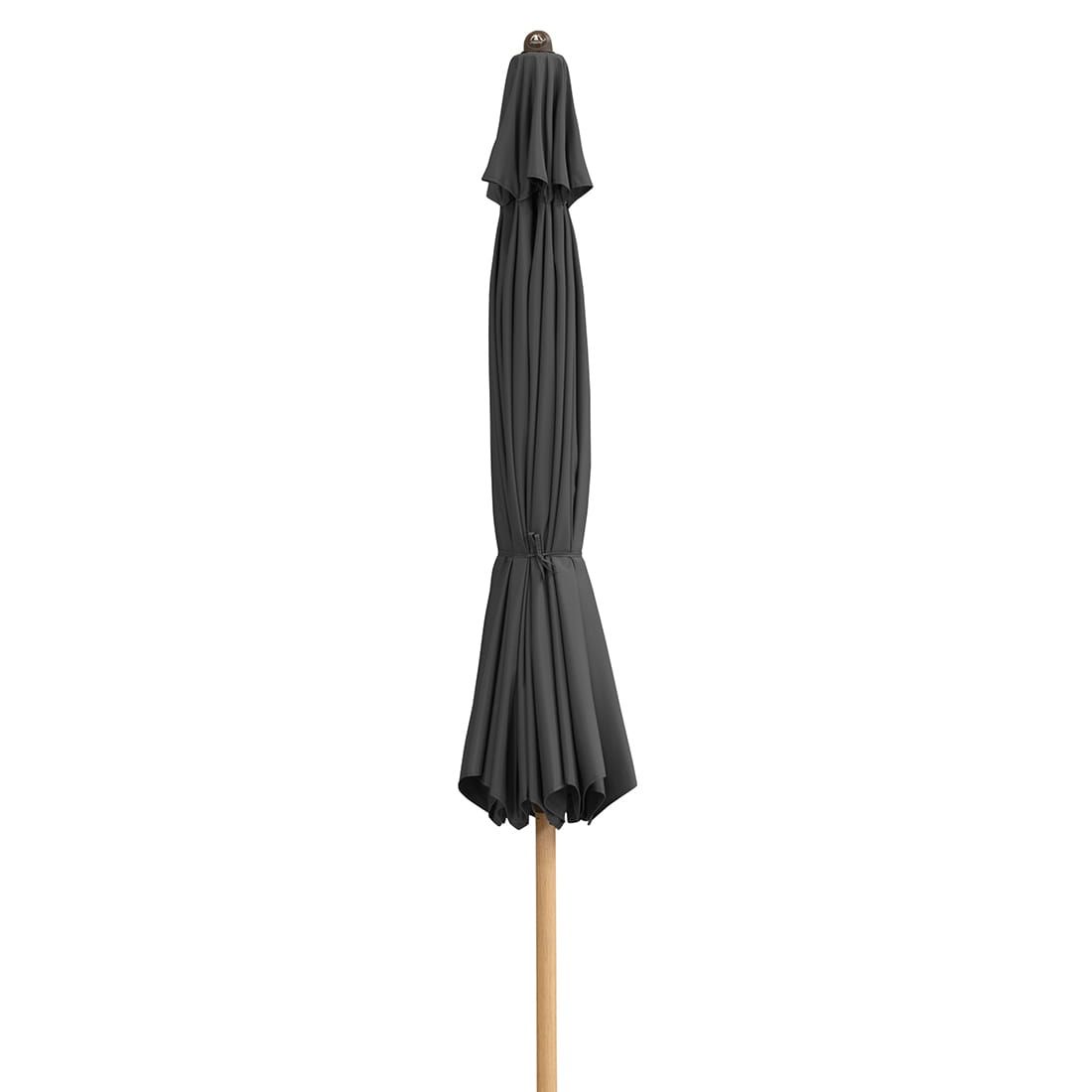 Doppler Alu-Wood Ultra Marktschirm Ø350cm Aluminium/Holzoptik