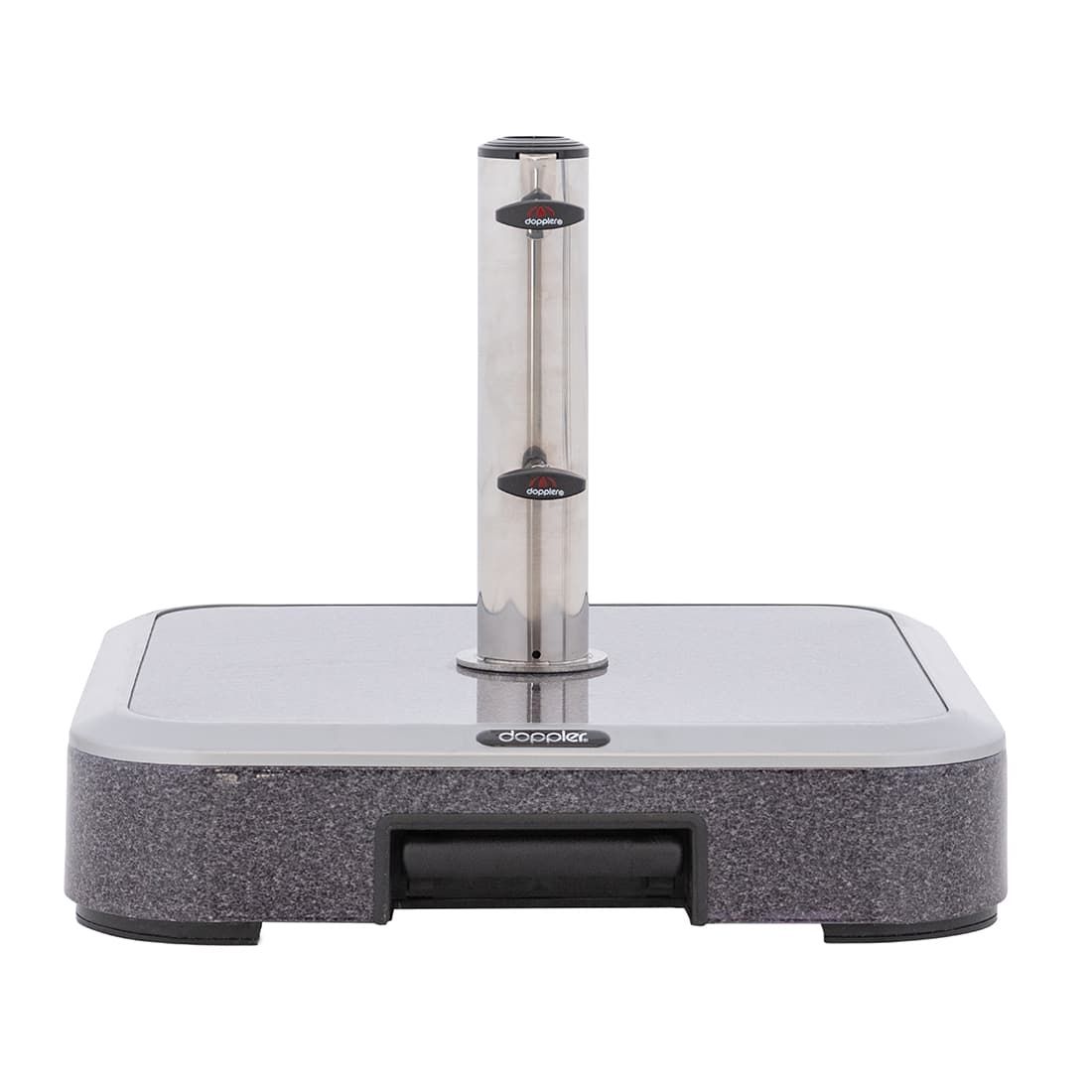Doppler Expert Schirmsockel 50kg Alu-Beton/Trolley m.Griff