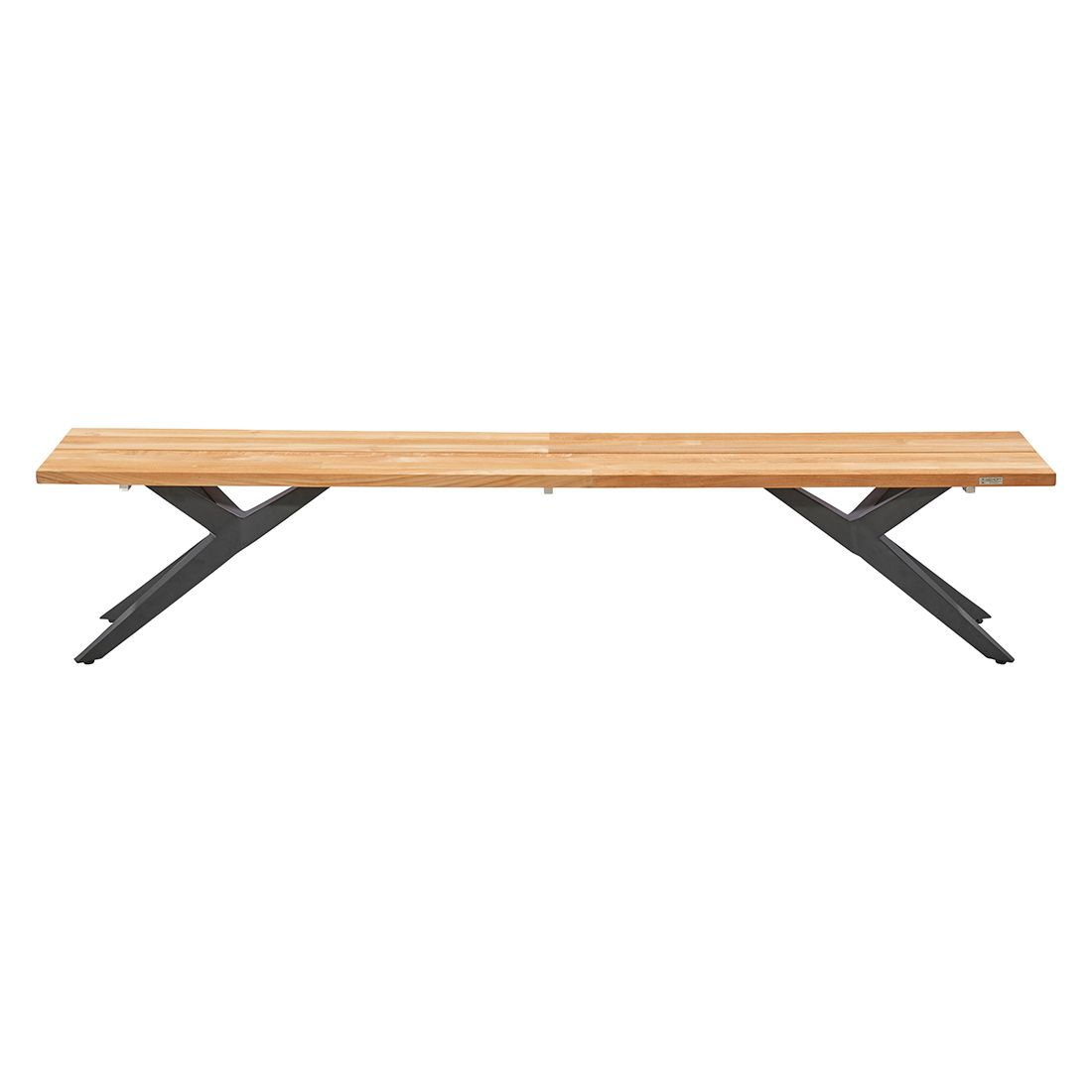 Musterring Rotterdam Gartenbank 280cm Edelstahl/Teak