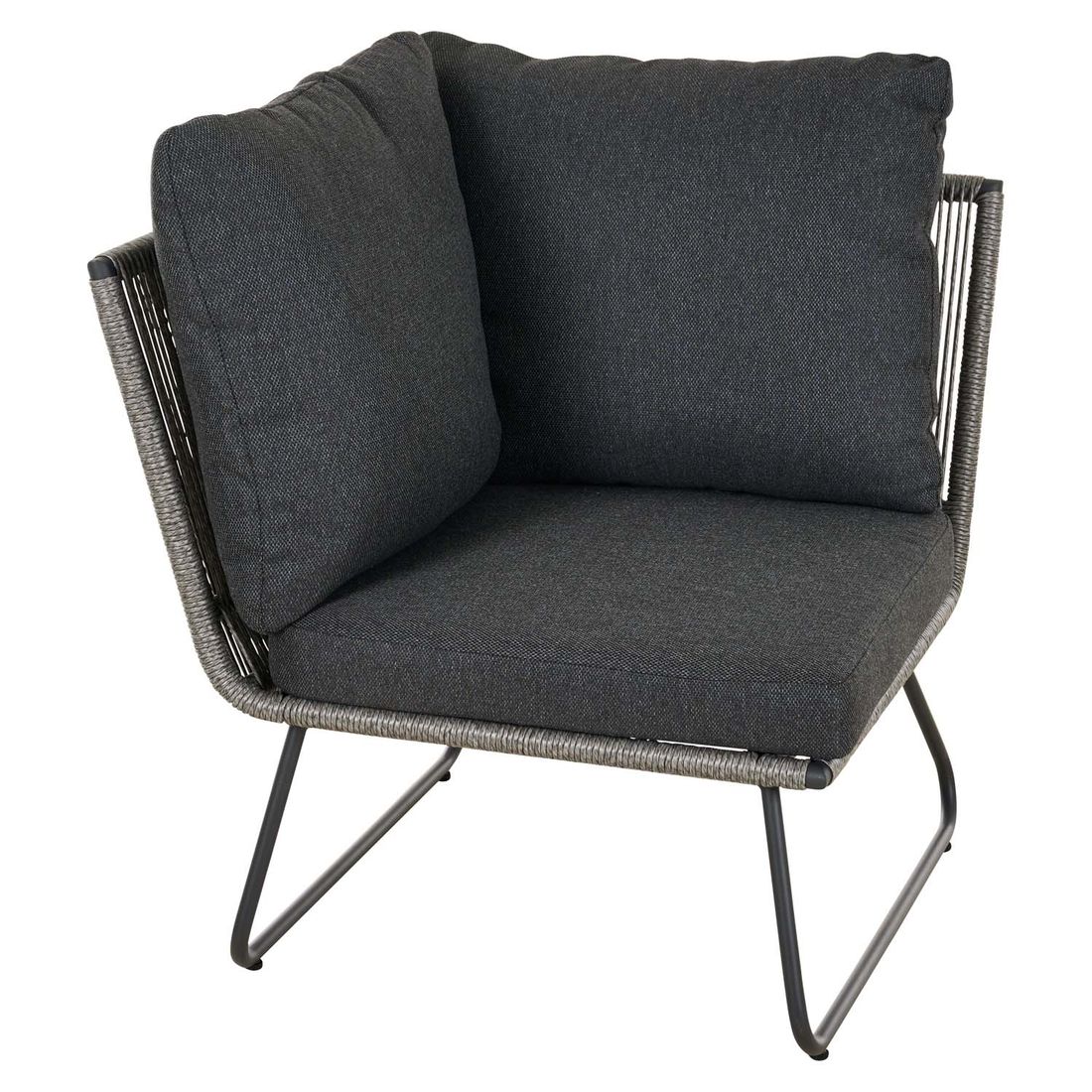 Siena Garden Kansas Ecklounge Aluminium/Geflecht