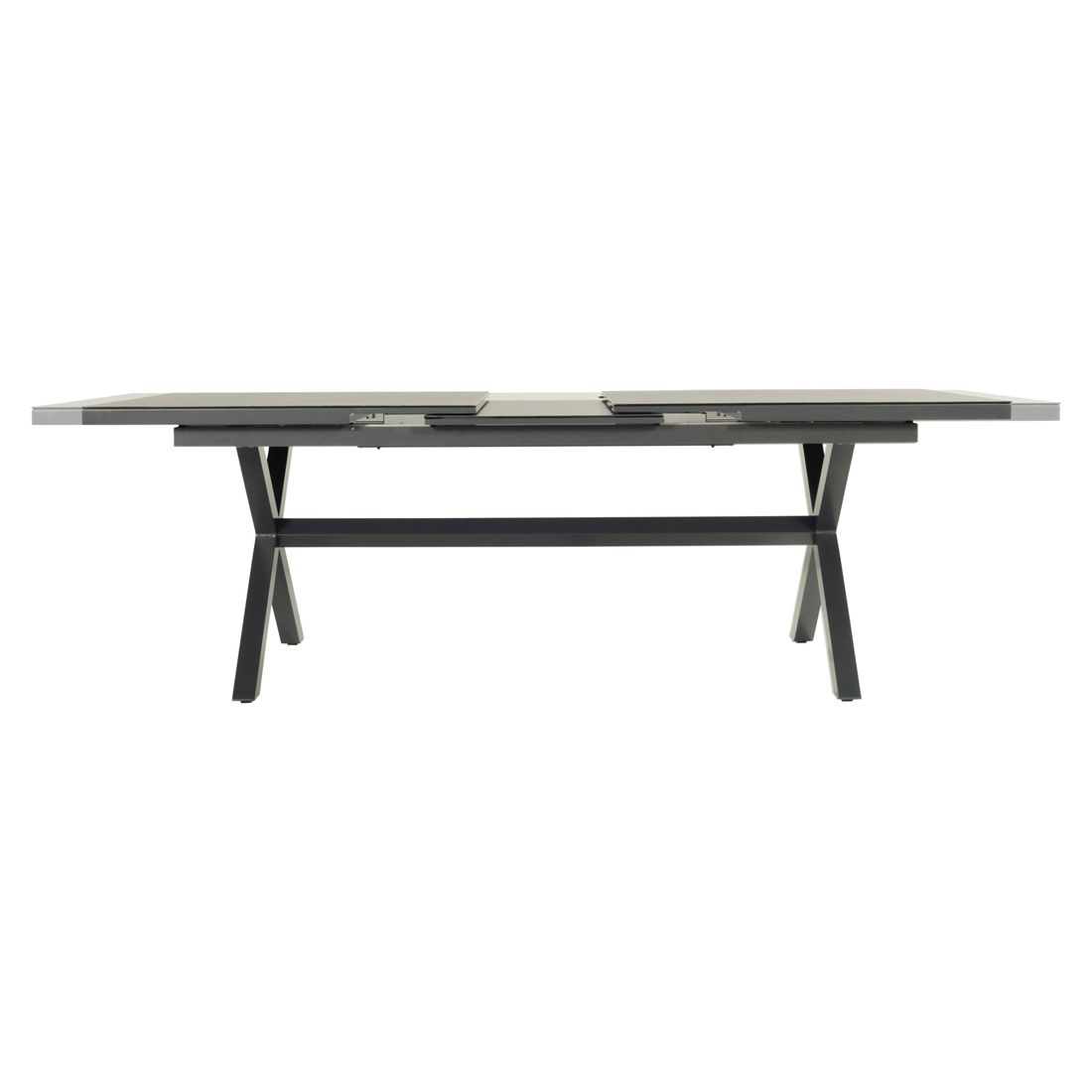 Hartman Trinity Ausziehtisch 200/260x100cm Aluminium/Glaskeramik