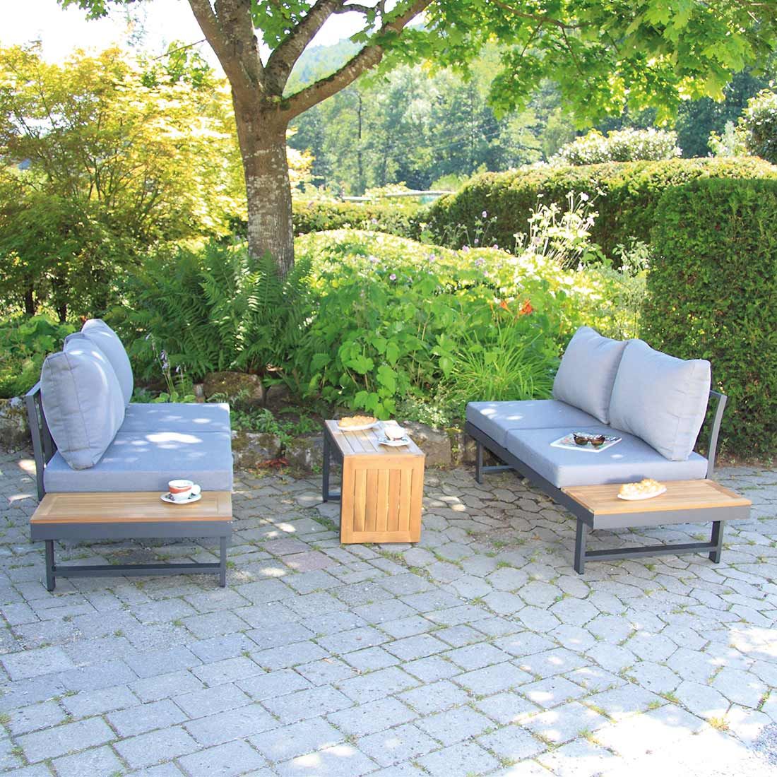 Acamp Shadow Ecklounge Aluminium/Kunstfaser