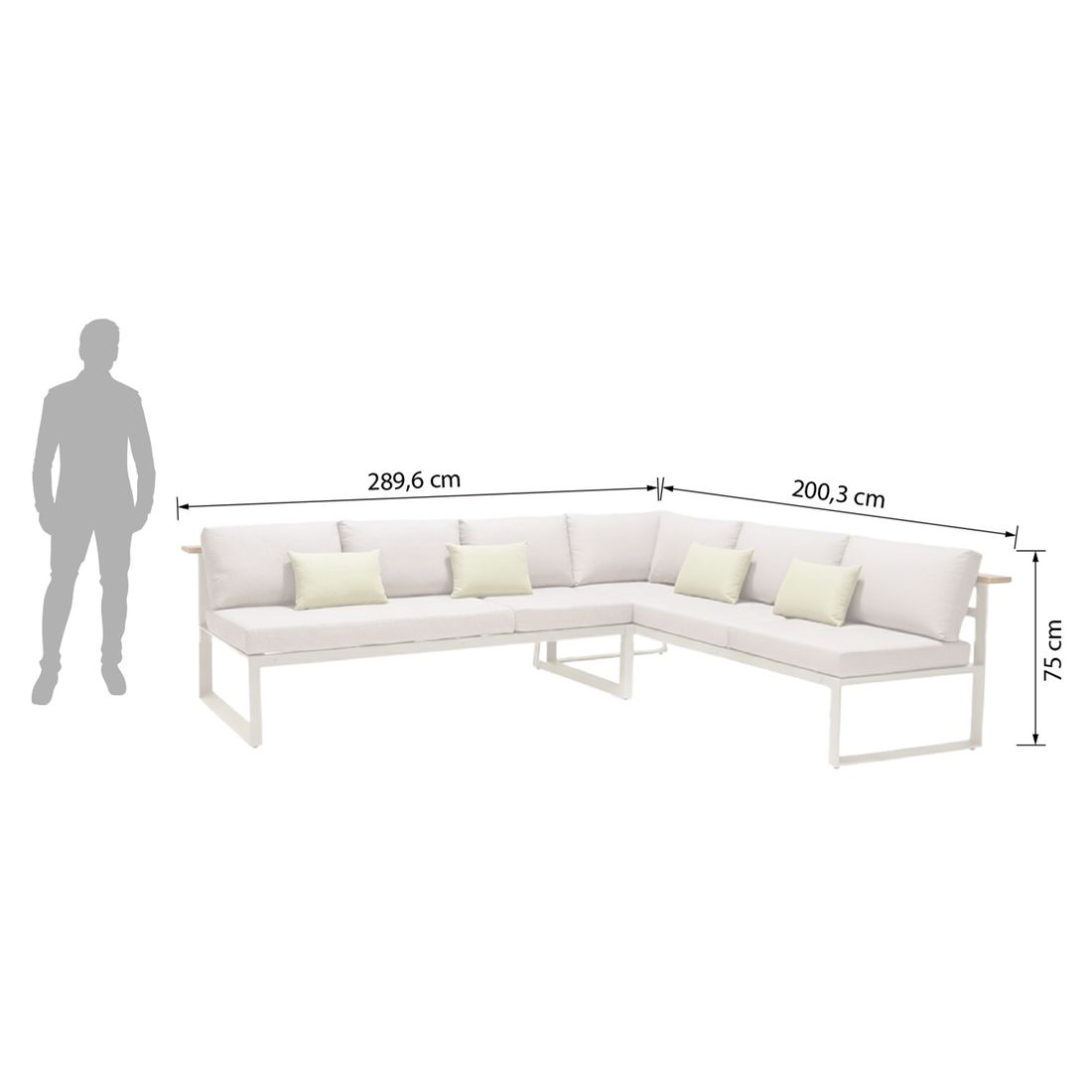 LifestyleGarden Jimmy Ecklounge Aluminium/Olefin