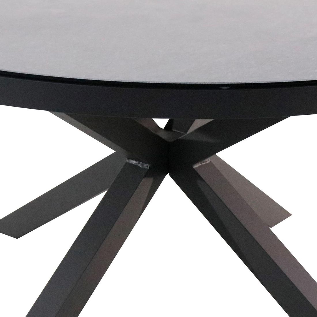 OUTLIV. Broome Gartentisch Ø150cm Aluminium/Glaskeramik