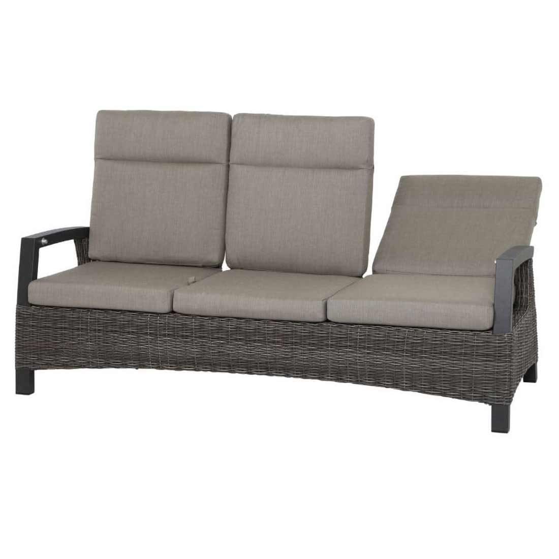Siena Garden Corido Diningsofa verstellbar Gardino-Geflecht/Polypropylen