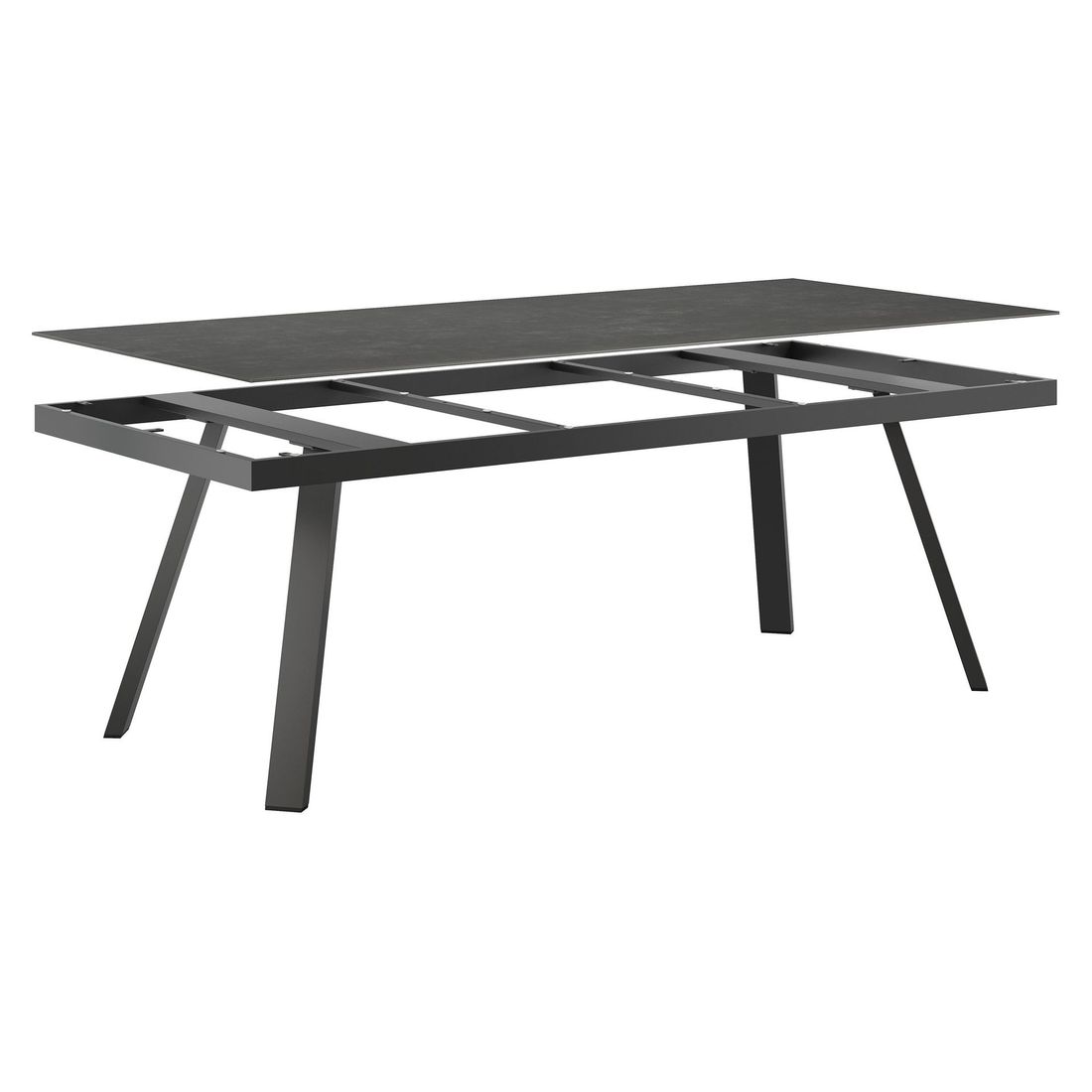 OUTLIV. Gartentisch 220x100cm Aluminium/Glaskeramik