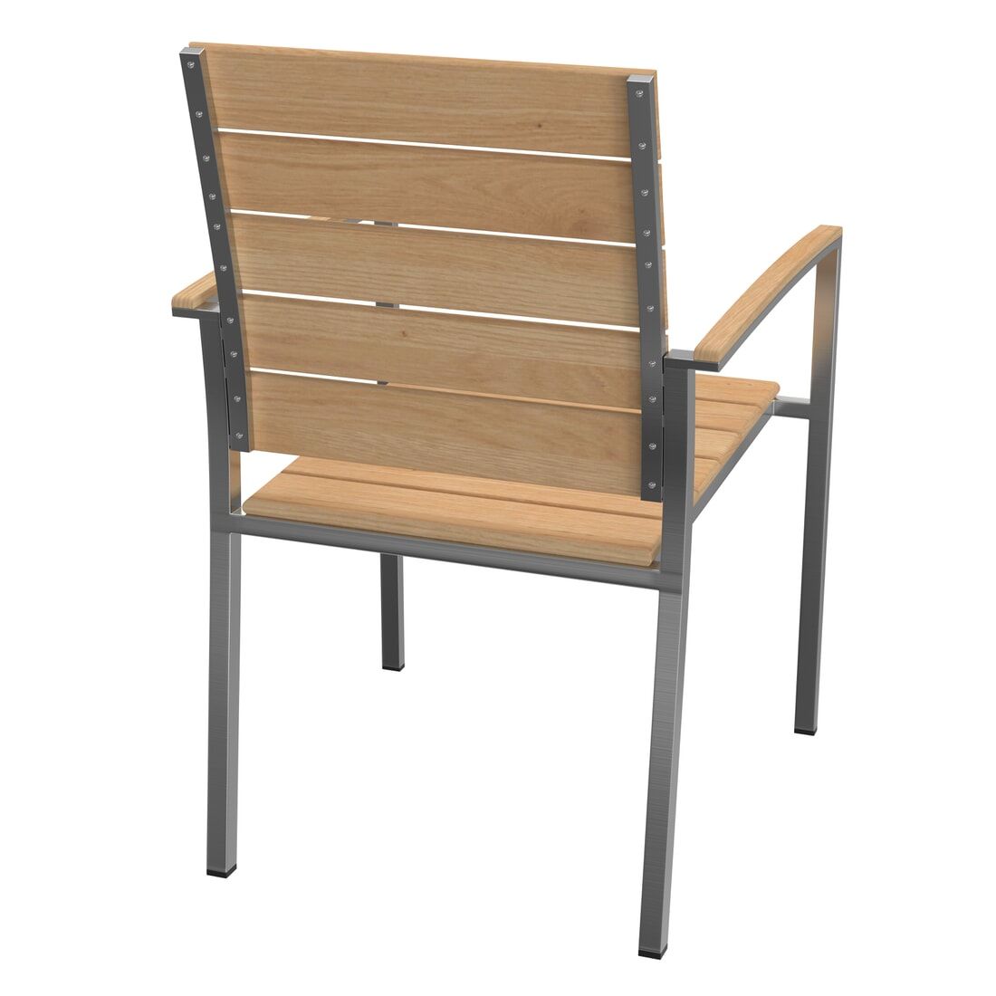 OUTLIV. Pamplona Stapelsessel Edelstahl/Teak
