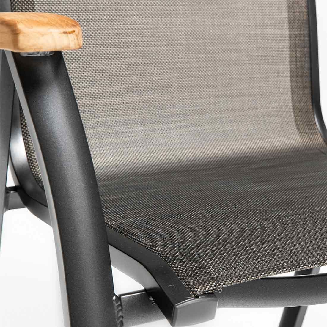 Kettler Memphis Gartenmöbel-Set M verstellbar (4 Plätze) Tisch Ø160cm