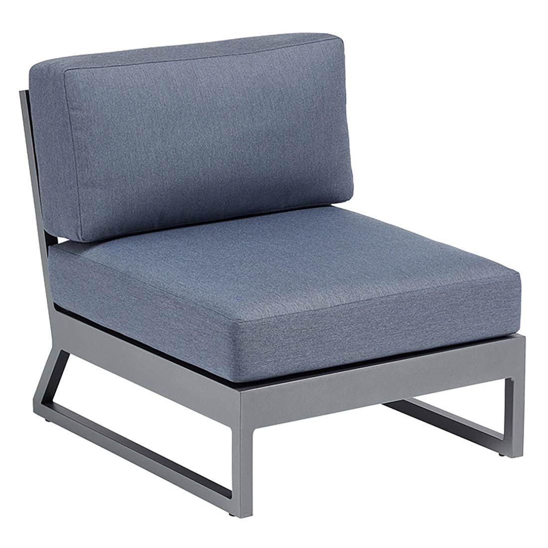 Kettler Ocean Skid Platform Loungesessel Aluminium/Agora