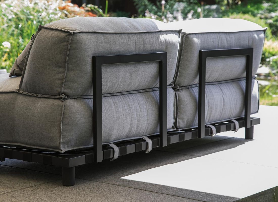 SCHÖNER WOHNEN-Kollektion Vlieland Ecklounge Aluminium/Sunbrella