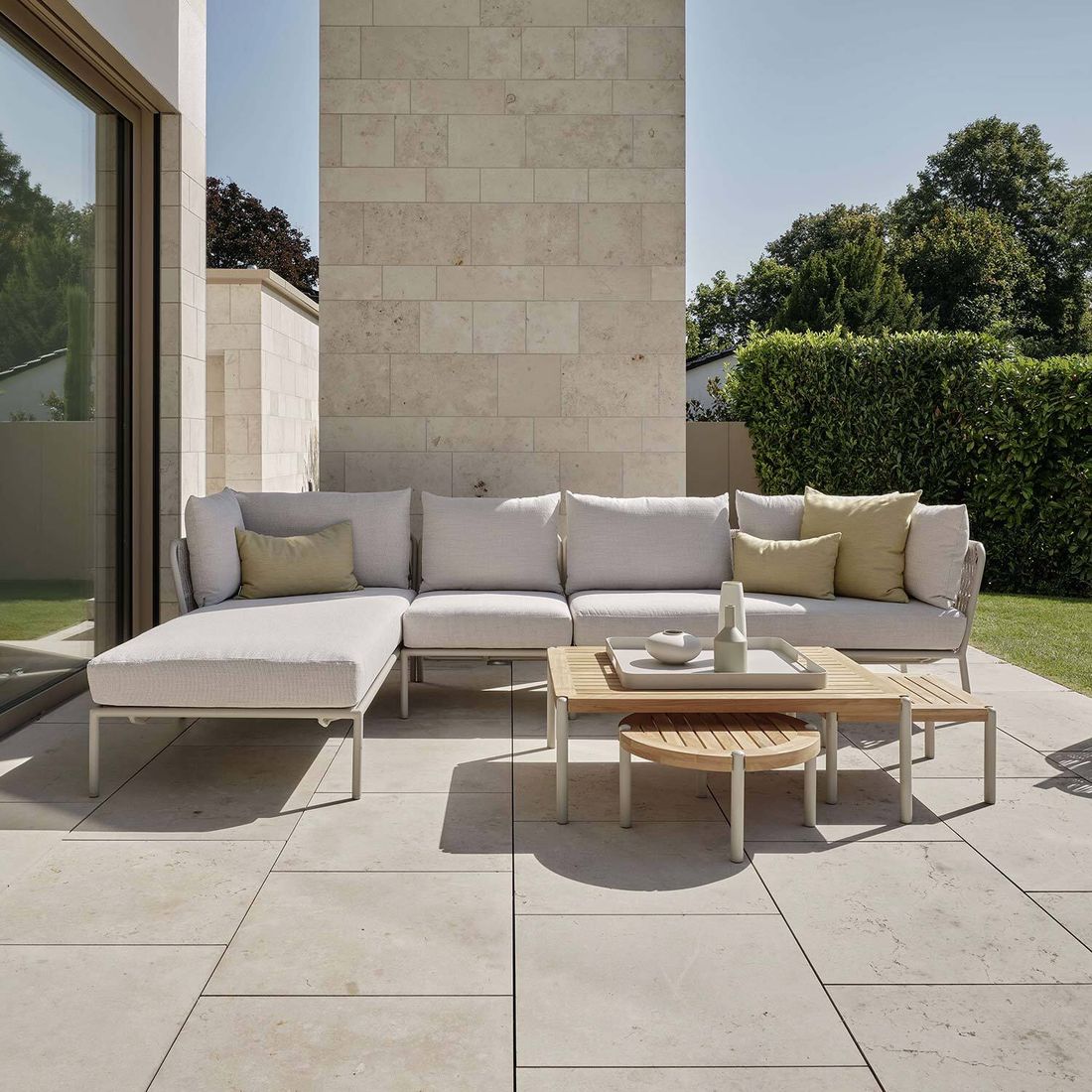 Stern Romy Chaiselongue Aluminium/Rope/Outdoorstoff